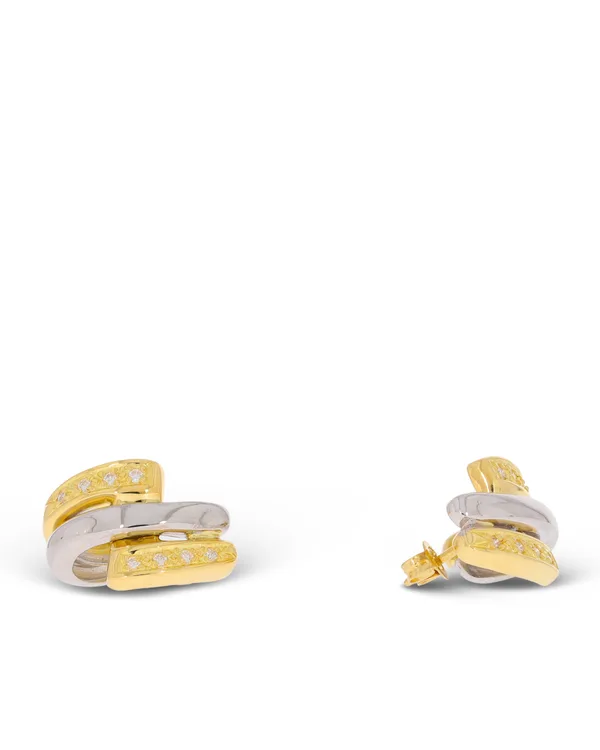Ohrstecker - CHRIST Bicolor mit Brillanten 0.16ct