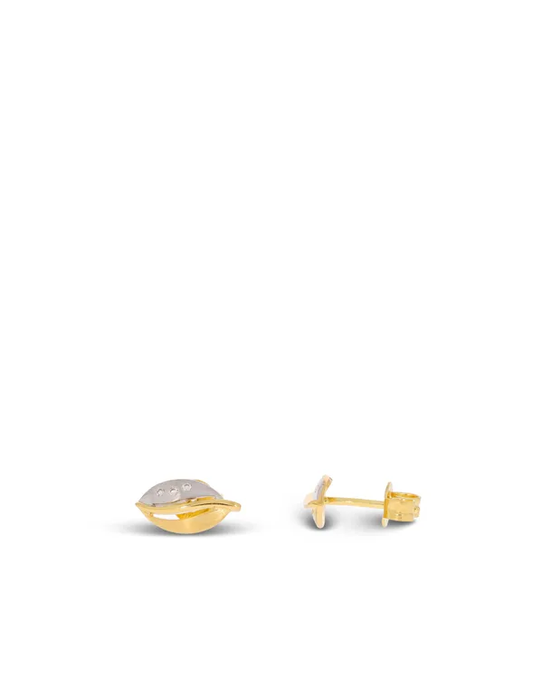 Ohrstecker - CHRIST Bicolor mit Brillanten 0.030ct