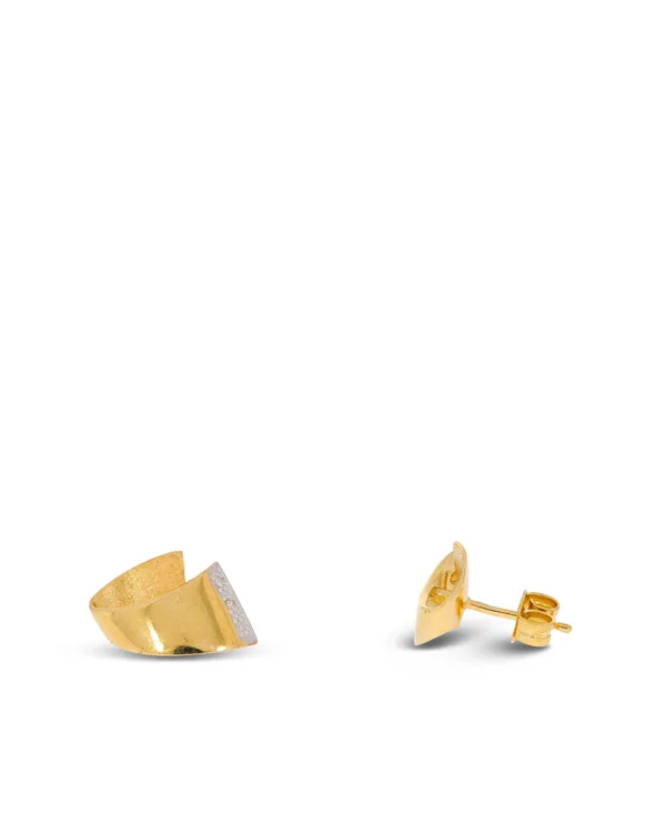 Ohrstecker - Bicolor mit Brillanten 0.015ct