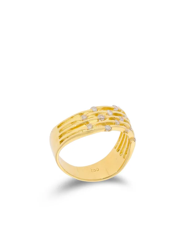Damenring – Gelbgold mit Brillanten 0.30ct