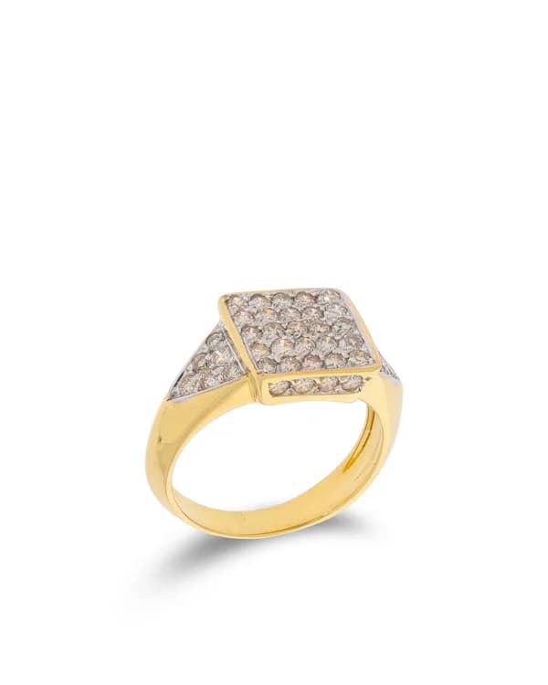 Damenring – Gelbgold mit Diamanten 0.90ct