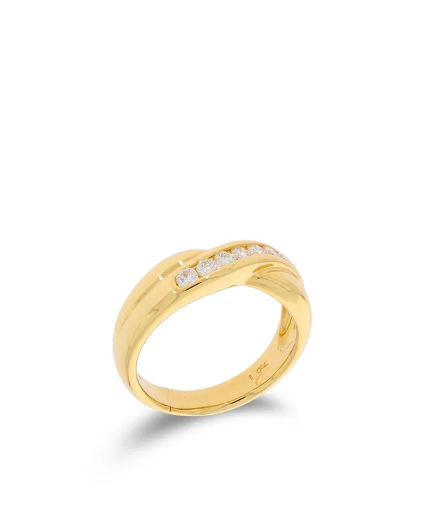 Damenring – Gelbgold mit Diamanten 0.35ct