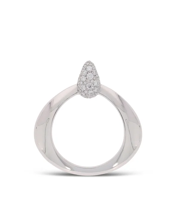 Anhänger – OMEGA „Dewdrop“ Weissgold mit Diamanten 0.57ct