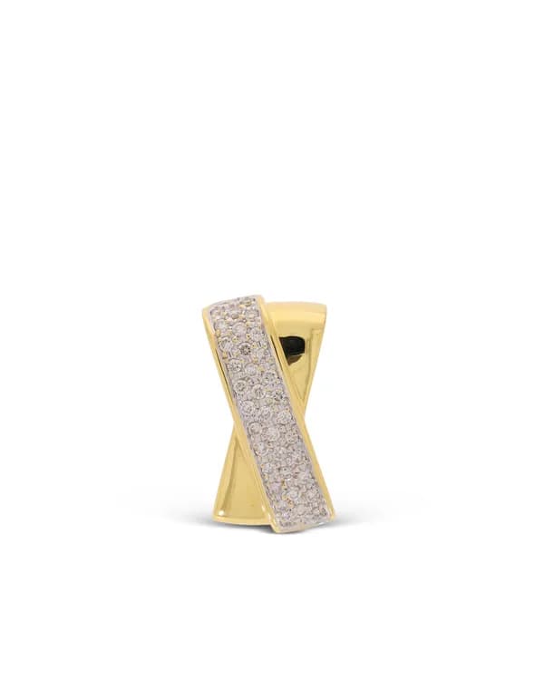 Anhänger – Bicolor mit Diamanten 0.54ct