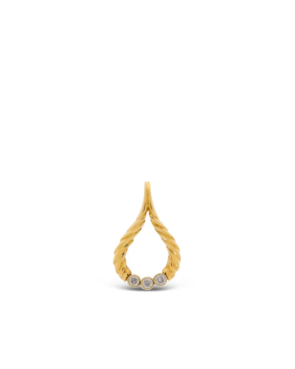Anhänger – Gelbgold mit Diamanten