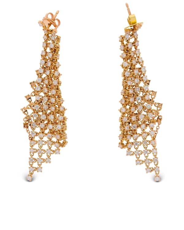 Ohrhänger - Roségold mit Brillanten 4.90ct