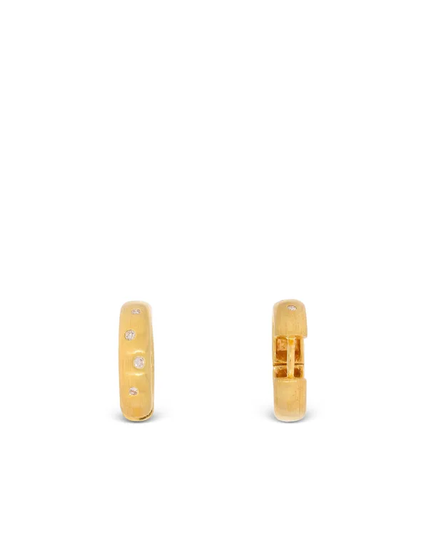 Creolen – Gelbgold mit Brillanten 0.16ct