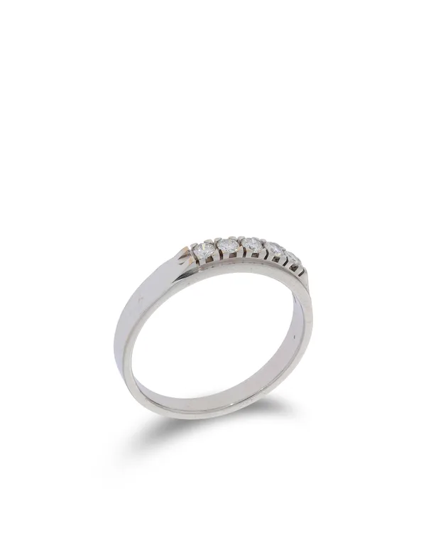 Damenring - Riviere Weissgold mit Brillanten 0.20ct