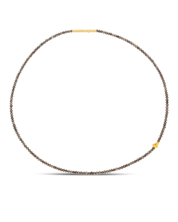 Halskette mit naturbraunen Rohdiamanten 36.5ct