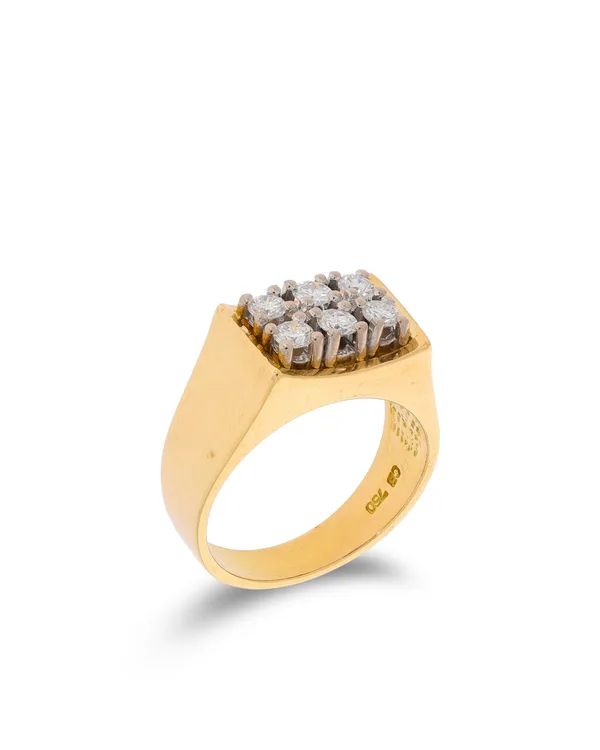Damenring – BUCHERER Gelbgold mit Brillanten 0.48ct