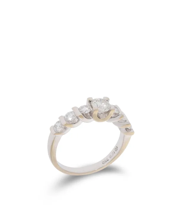 Damenring – KURZ Weissgold mit Diamanten 1.10ct