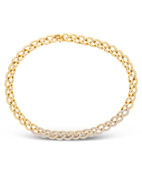 Collier – Gelbgold mit Diamanten
