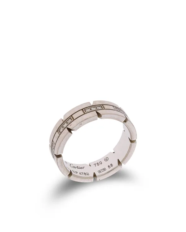Damenring - CARTIER Weissgold mit Diamanten 0.24ct