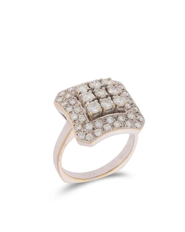 Damenring - Weissgold mit Diamanten 1.52ct