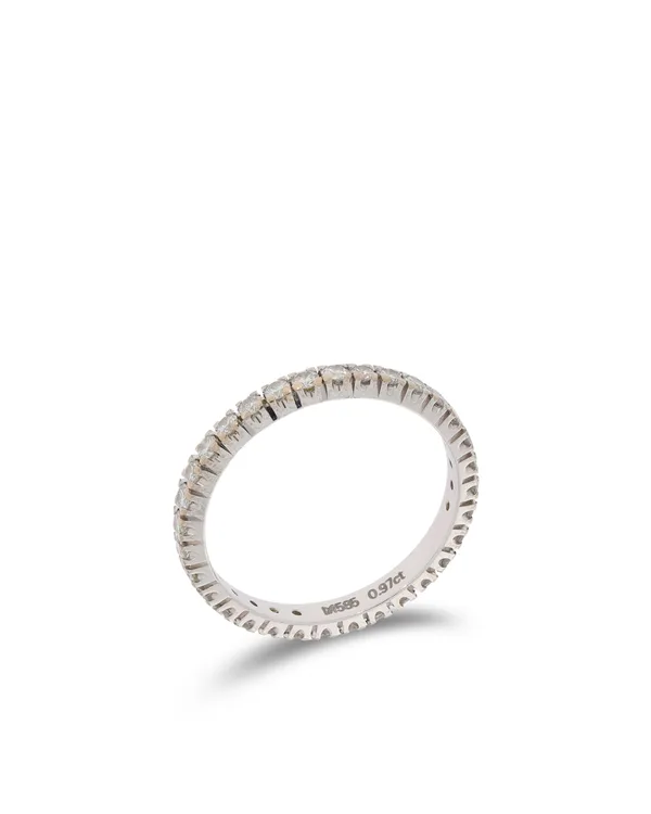 Damenring - MEISTER Memoire Weissgold mit Diamanten 0.97ct