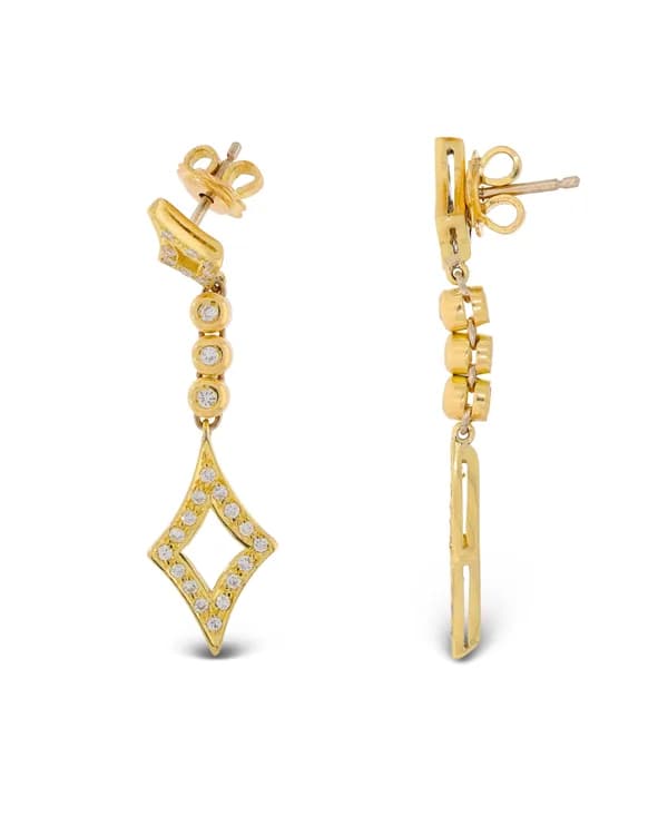 Ohrstecker - Gelbgold mit Diamanten 0.54ct