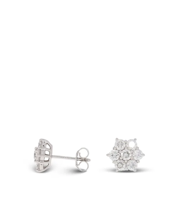 Ohrstecker - Weissgold mit Diamanten