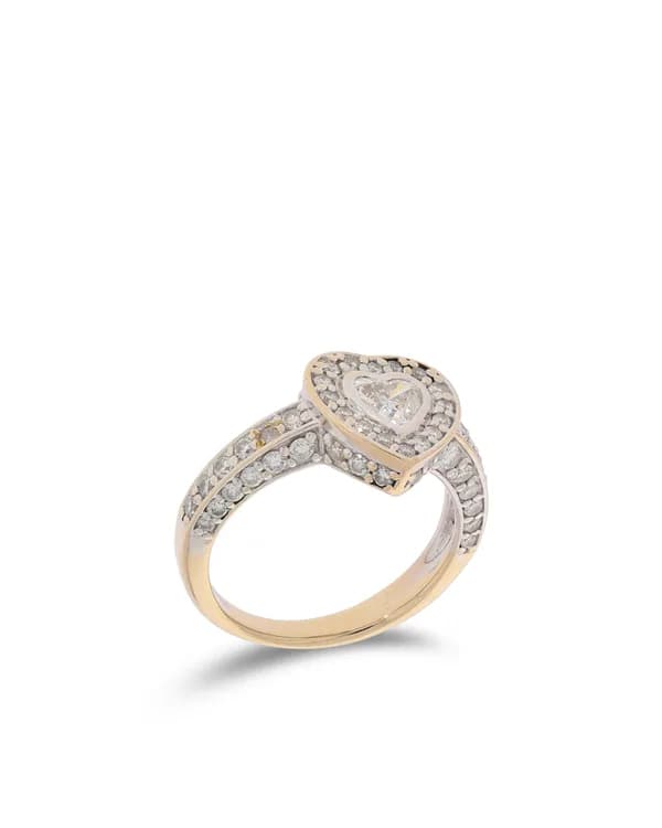 Damenring „Heart“ – Weissgold mit Diamanten 0.90ct