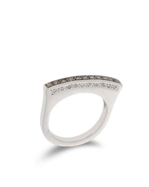 Damenring – Weissgold mit Diamanten 0.31ct