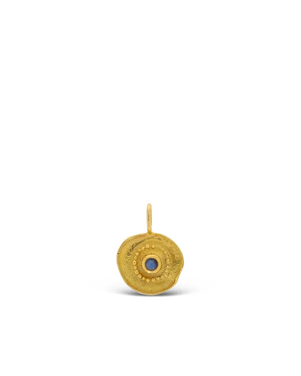 Anhänger – Gelbgold mit Saphir