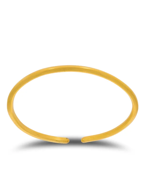 Armreif „Walzdraht“ 24Kt Gold (3.7mm)