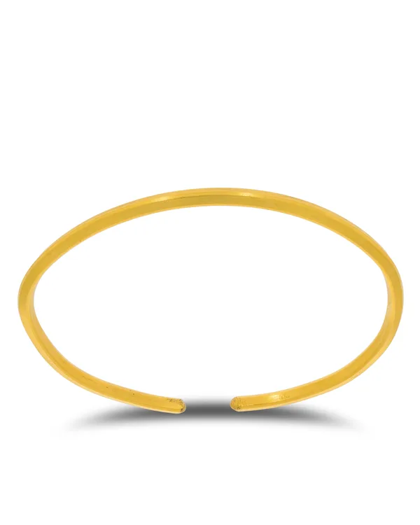 Armreif „Walzdraht“ 24Kt Gold (3.1mm)