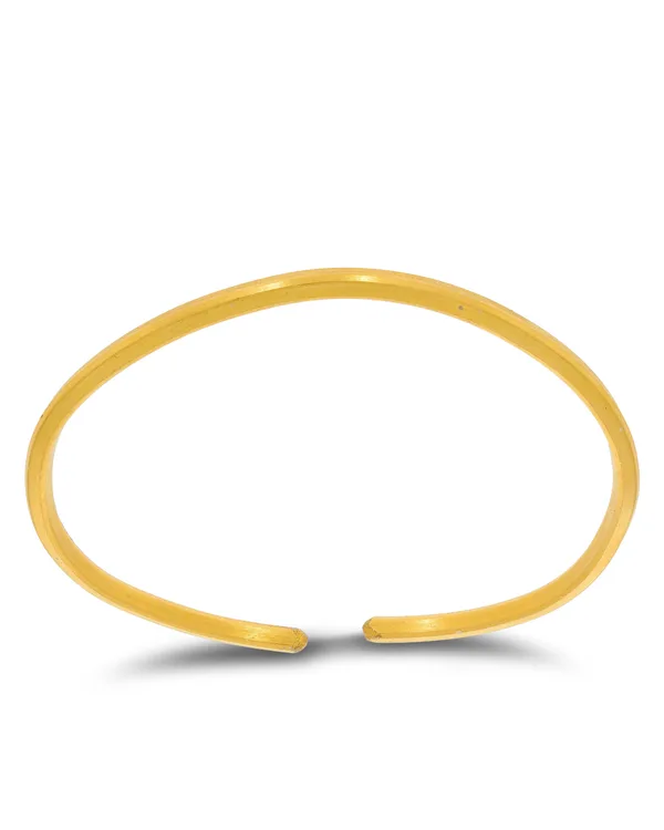 Armreif „Walzdraht“ 24Kt Gold (3.1mm)