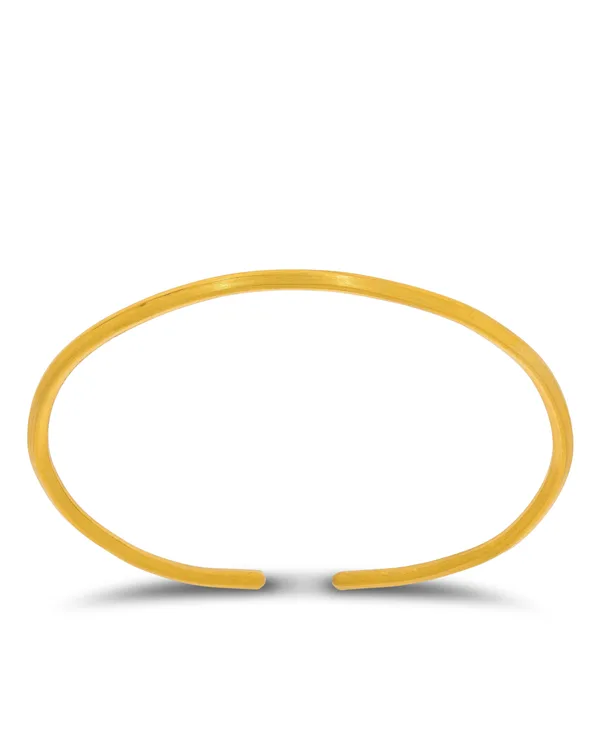Armreif „Walzdraht“ 24Kt Gold (2.5mm)