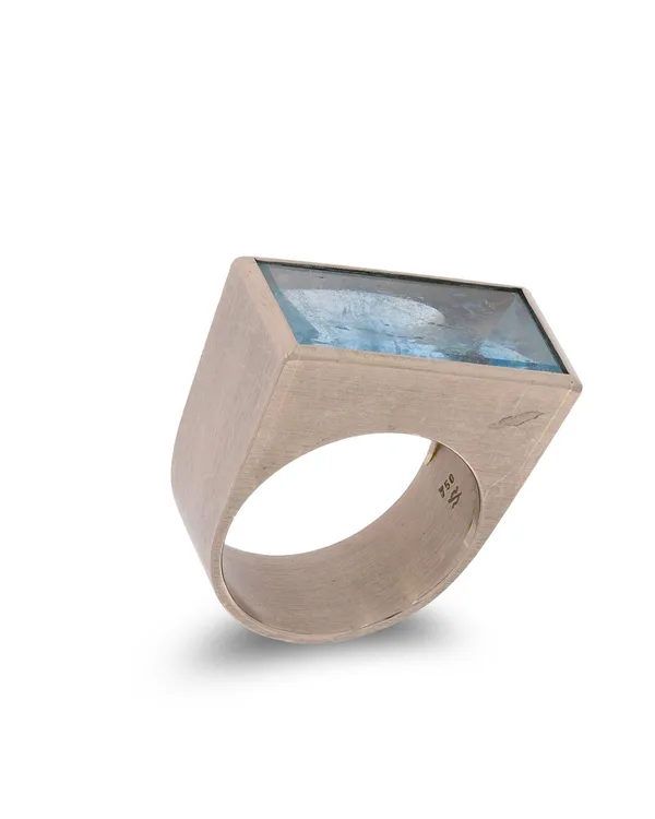 Damenring – mit Aquamarin 3.96ct