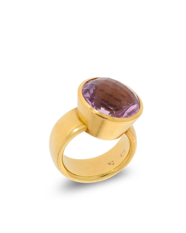 Damenring – Gelbgold mit Amethyst (ANNA H.)