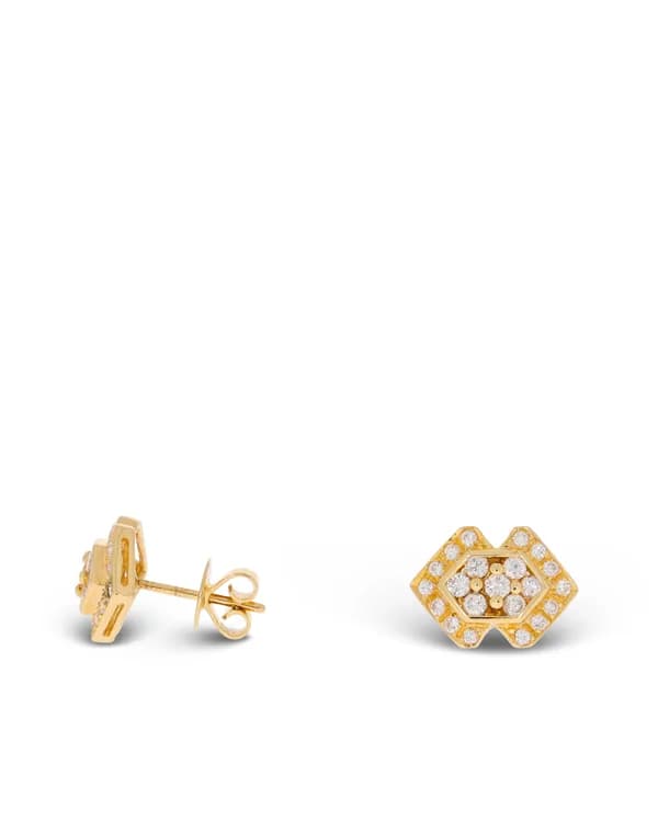 Ohrstecker – Gelbgold mit Diamanten ca. 1.3ct