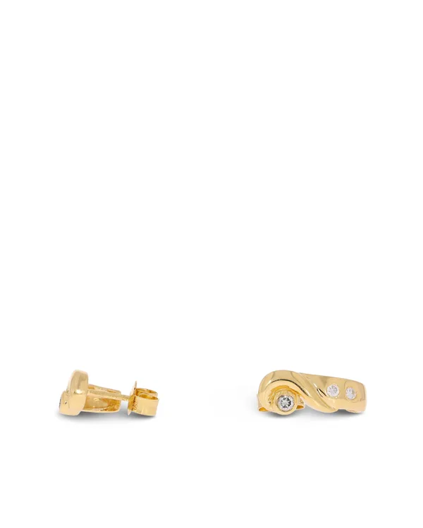 Ohrstecker – Gelbgold mit Diamanten ca. 0.15ct