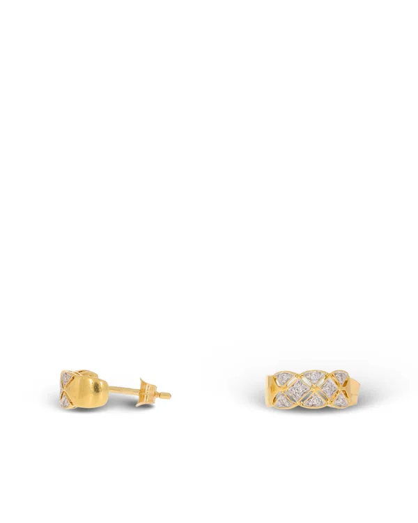Ohrstecker – Gelbgold mit Diamanten 0.08ct