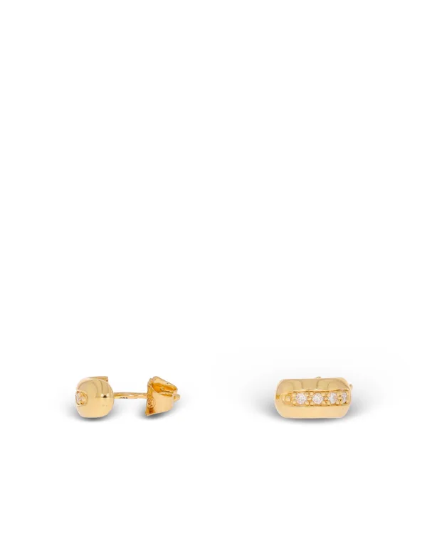 Ohrstecker – Gelbgold mit Diamanten 0.12ct