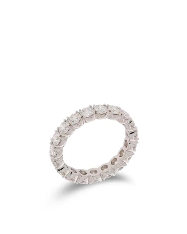 Damenring – Memoire Weissgold mit Diamanten 2.38ct