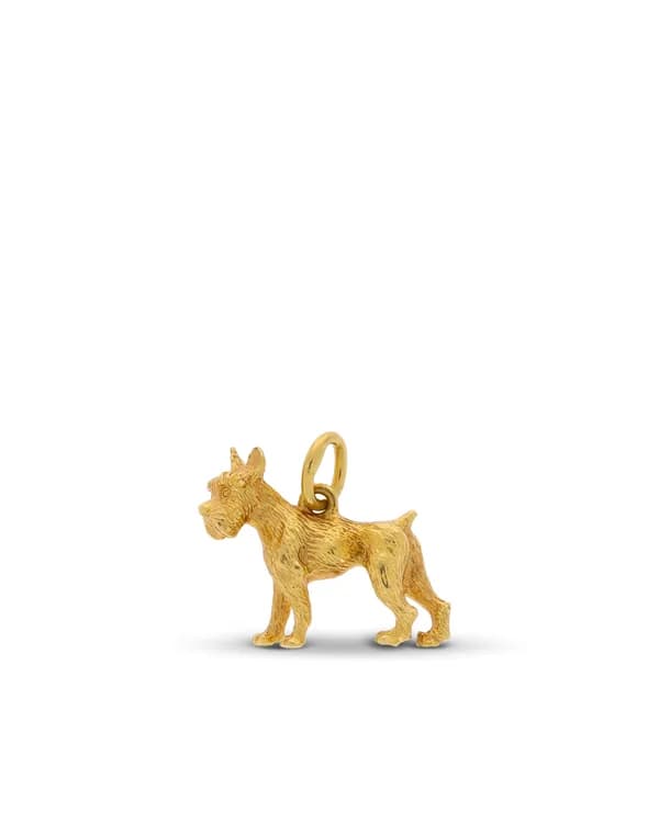 Anhänger – "Schnauzer" Gelbgold