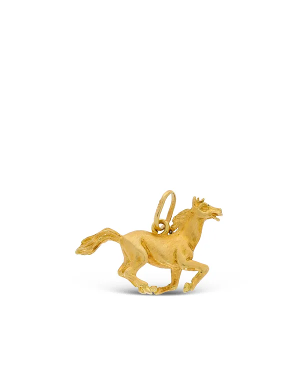 Anhänger – KURZ "Pferd" Gelbgold