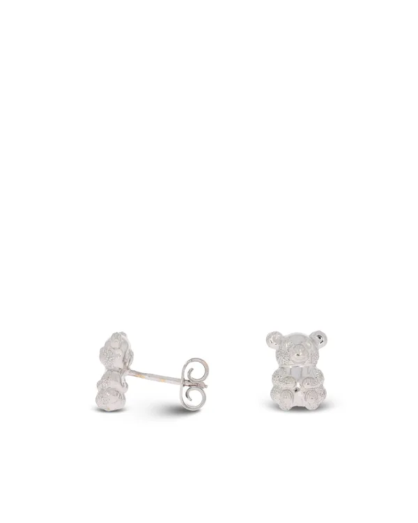 Ohrstecker - "Bären" Weissgold