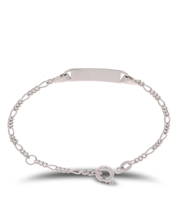 Kinder ID Bracelet – Weissgold