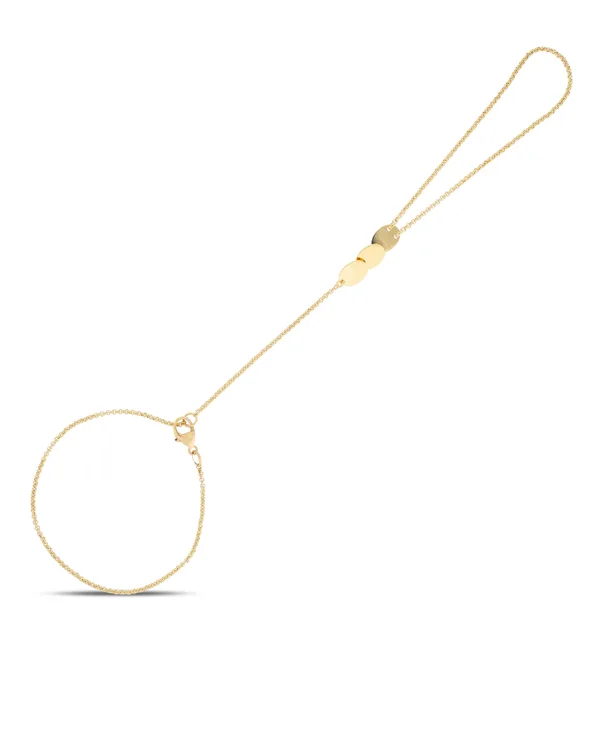 Handkette - Gelbgold