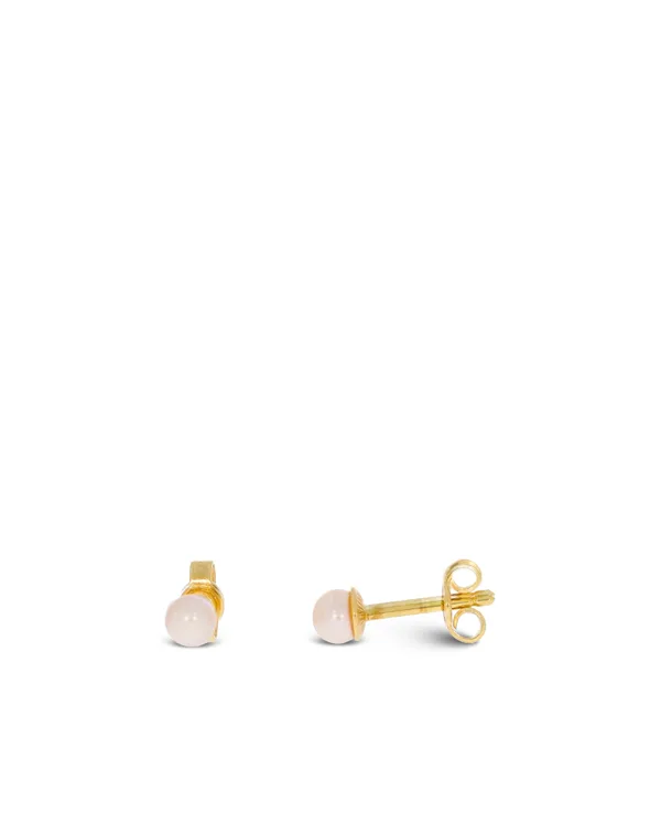 Ohrstecker – Gelbgold mit Akoya-Perlen