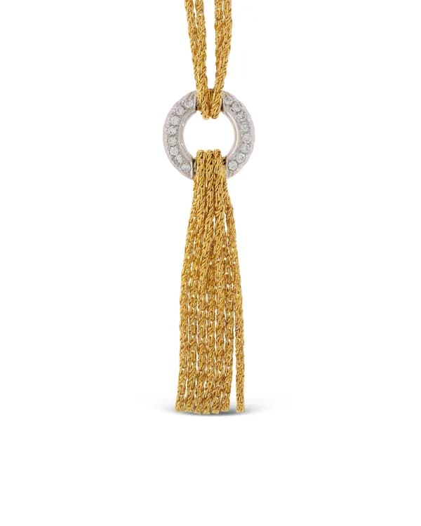 Halskette - Gelbgold mit Diamanten