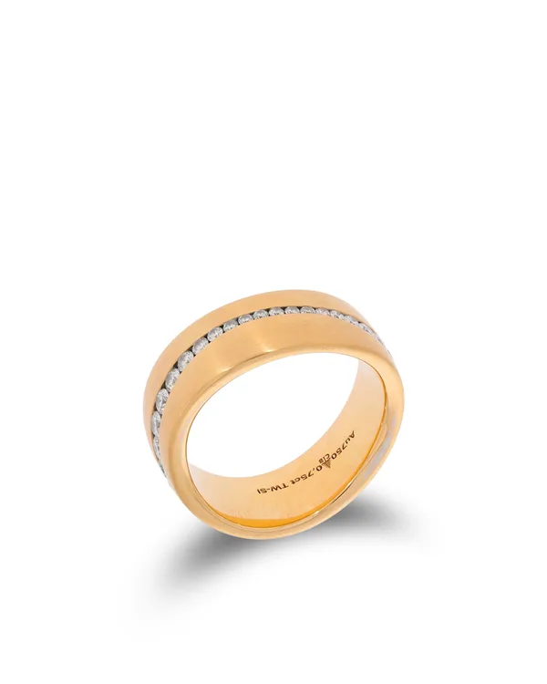 Damenring – Alliance Gelbgold mit Diamanten 0.75ct