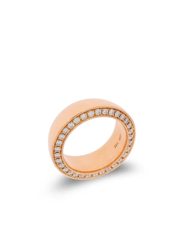 Damenring - Roségold mit Diamanten 0.66ct