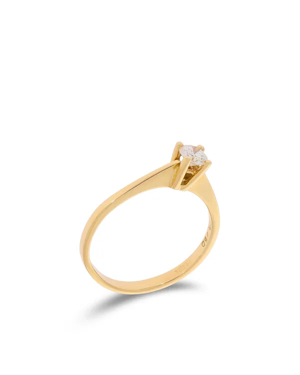 Damenring - Solitaire Gelbgold 0.24ct