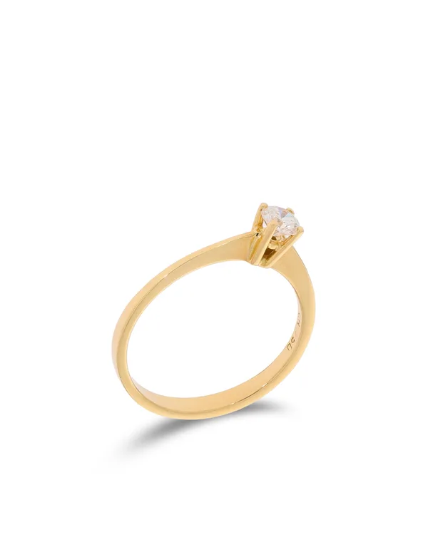 Damenring – Solitaire Gelbgold 0.23ct