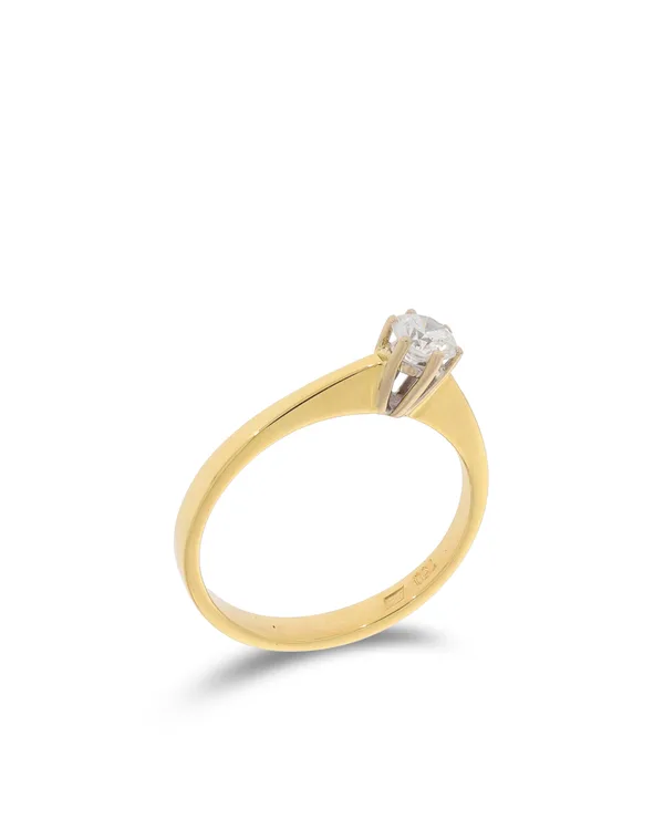 Damenring – Solitaire Gelbgold 0.30ct
