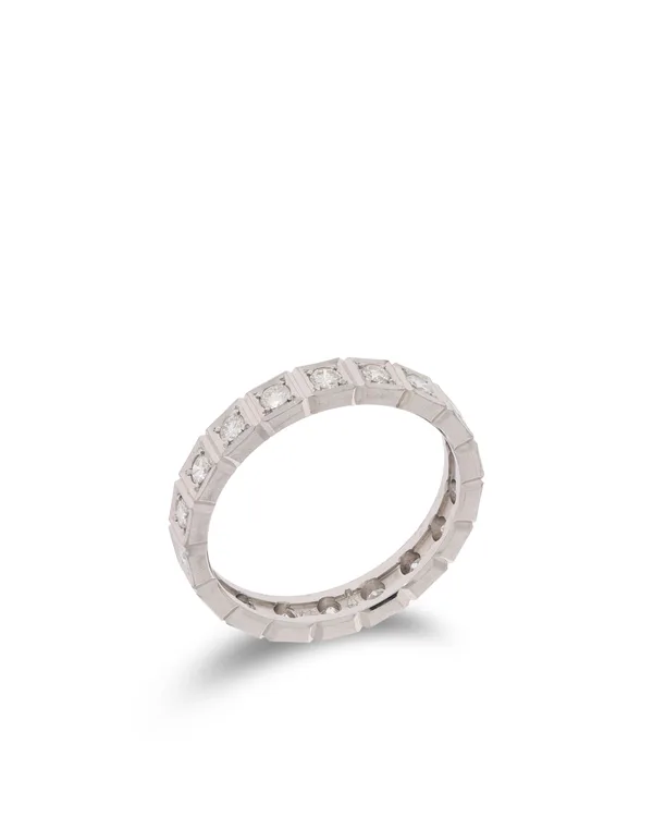 Damenring – Memoire Weissgold mit Diamanten 0.72ct