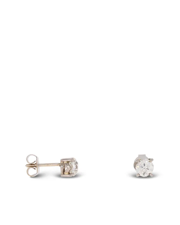 Ohrstecker - Solitaire Weissgold 1.00ct