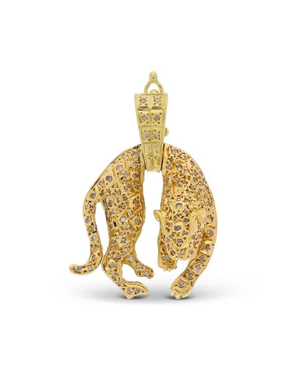 Anhänger – „Panther“ Gelbgold mit Diamanten 0.50ct